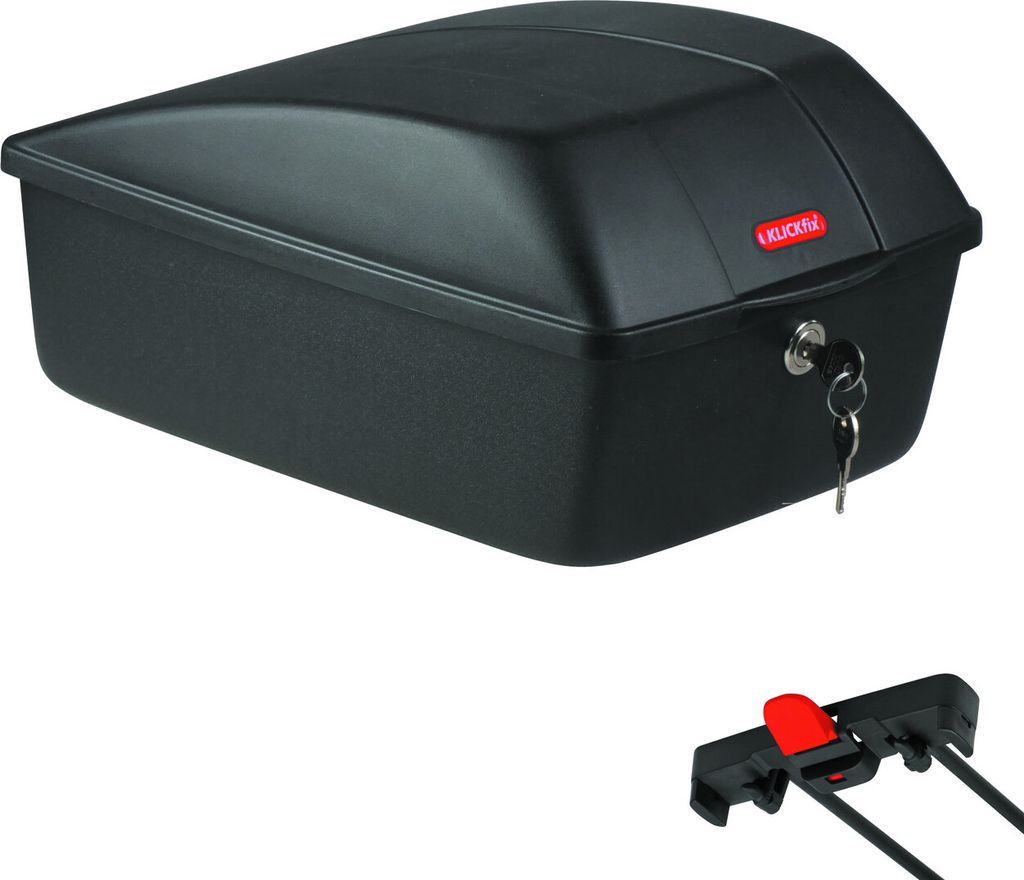 KLICKfix Box, Hinten, Fahrrad-Topcase, Schwarz, 12 l, 10 Produktbild 
