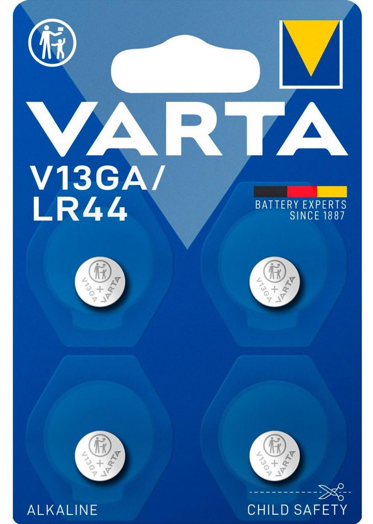 VARTA 4276101404 4 VARTA Knopfzellen V13GA/LR44 1,5 V Obrázek produktu 