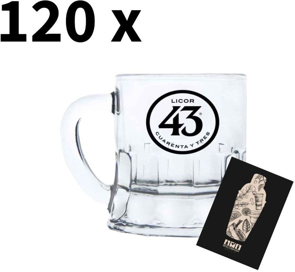 Licor 43 Minibeer Glas 120er-Set Shotglas - XXL Angebot 120 x Pinnchen