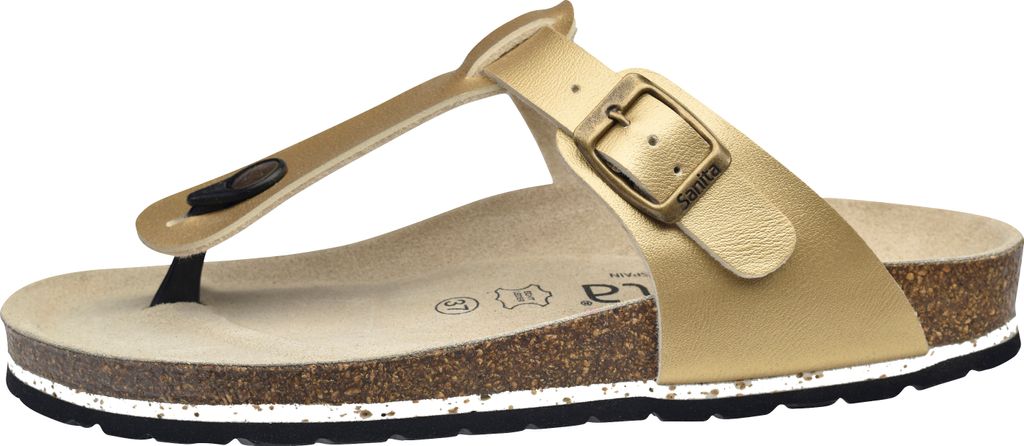 Sanita Bio Sandal Bora Bora Metallic Gold Größe EU 39