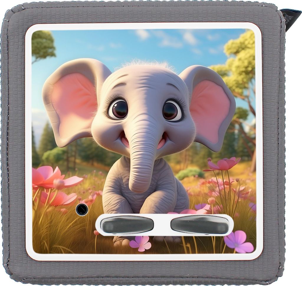 Schutzfolie kompatibel mit Toniebox 1 passgenaue Folie mit Motiv matt Zubehör selbstklebendes Schutzcover Kratzschutz für Musikbox Y031-53 Süße...