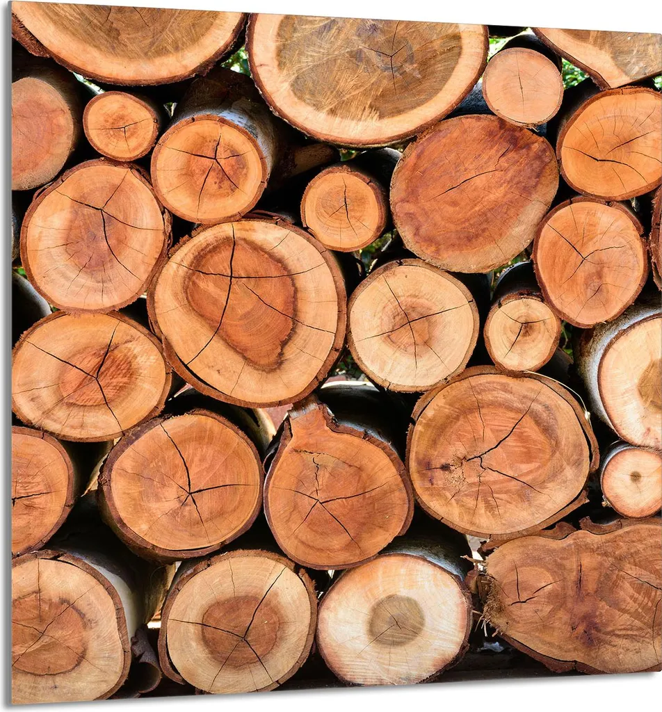 PIATTO IN VETRO PER CUCINA 60x65 legno