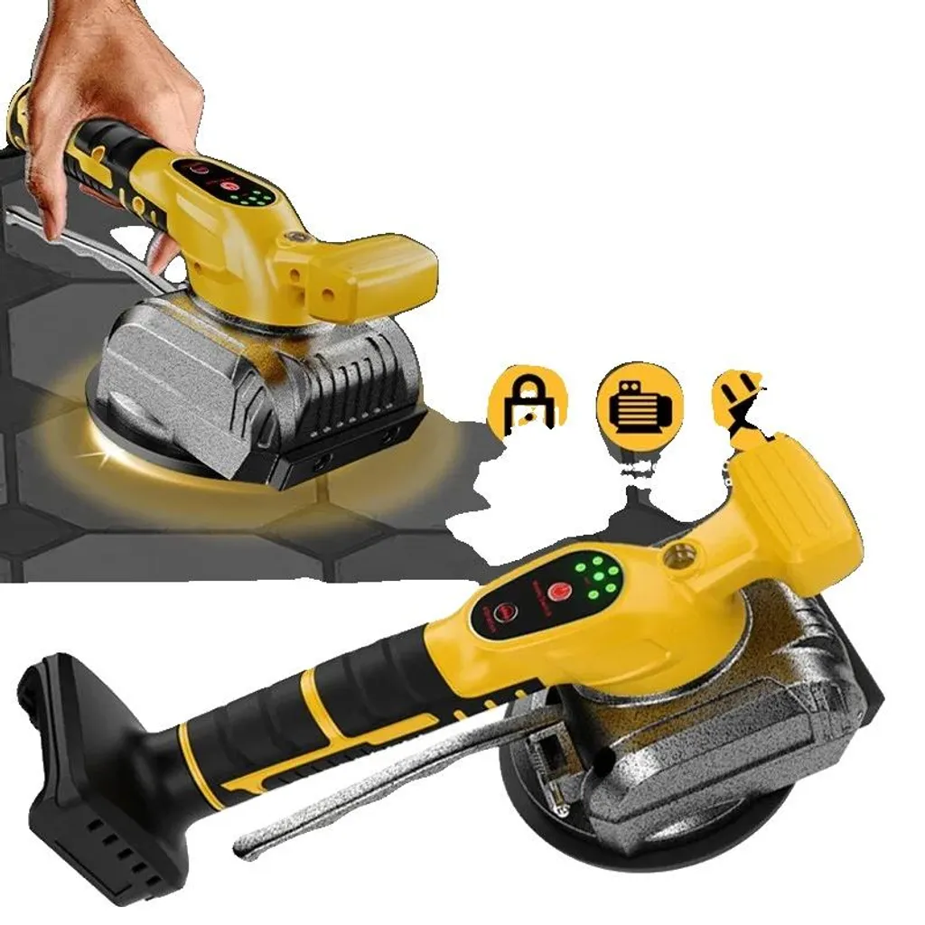 Machine à carreler vibrante 21V avec ventouse 130mm et force 75kg