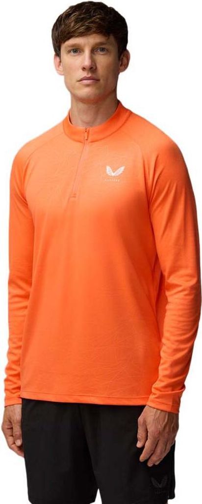 Castore Adapt Aop Halbreißverschluss-sweatshirt Orange M Mann Orange M