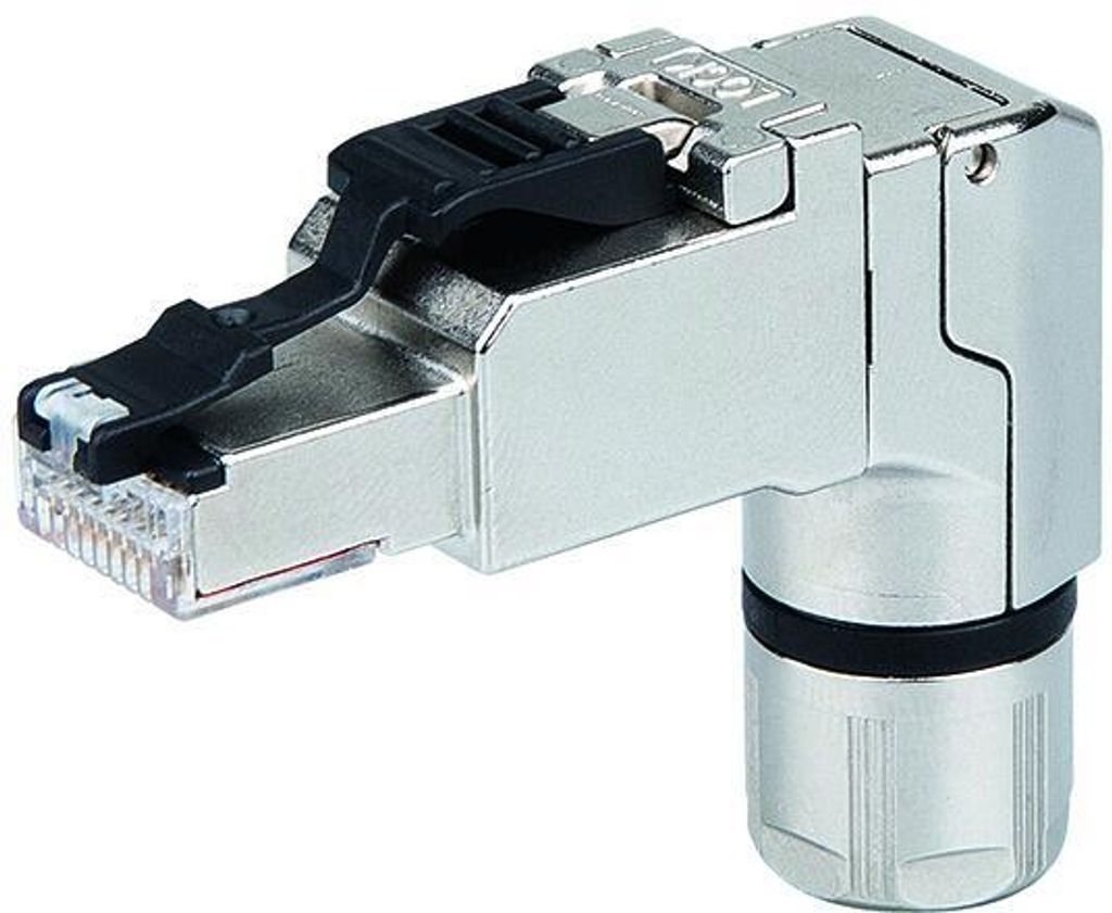 Telegärtner RJ45-Stecker MFP8 Kat.6A(tief) gewinkelt T568B