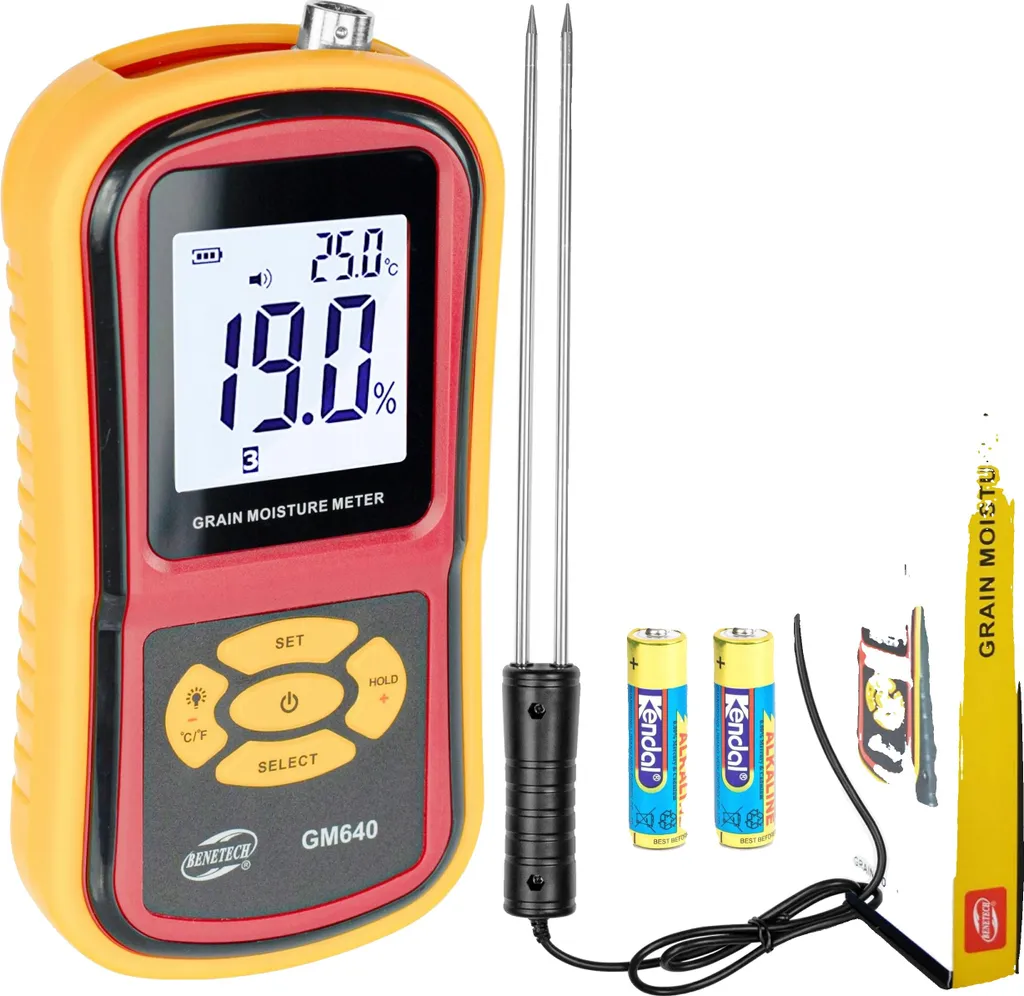 Évitez la moisissure des grains avec cet humidimètre LCD à sonde pro