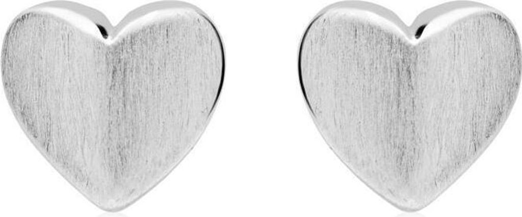 Herz Ohrstecker Sterlingsilber