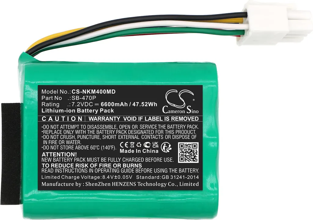 Batterie SB-470P haute capacité 12V compatible Nihon Kohden PVM-4761
