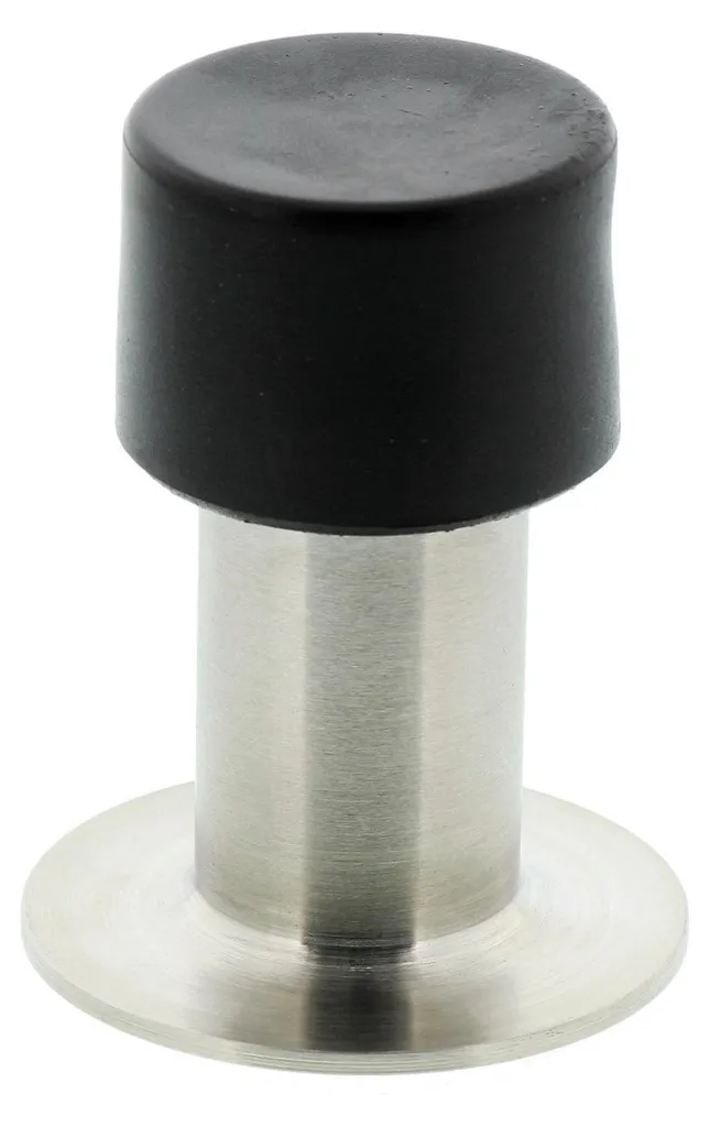 Butée de porte murale anti-choc 65 mm Inox : stop aux traces de murs