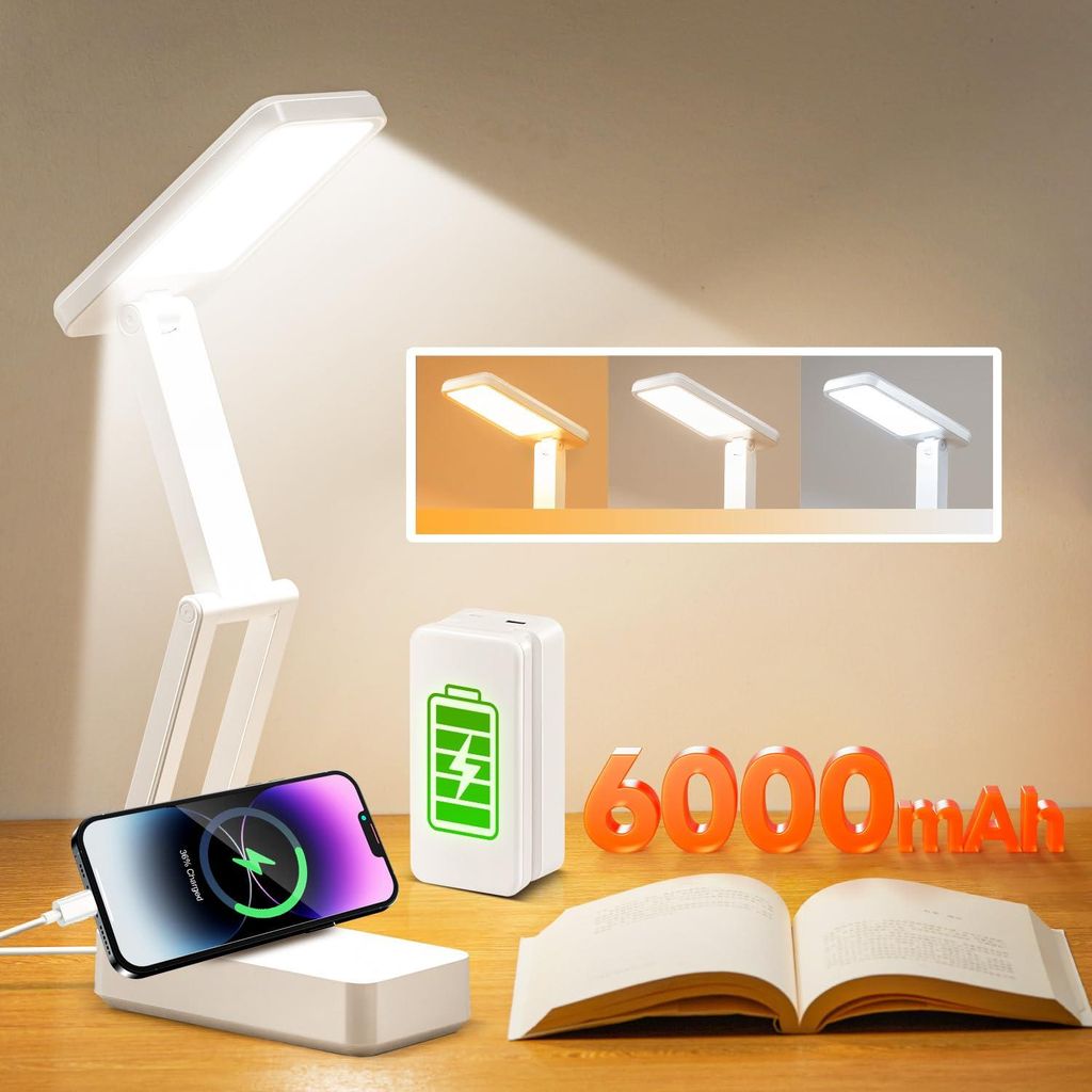 One Fire 6000mAh Akku Tischlampe Kabellos,Faltbar Tragbar Produktbild 