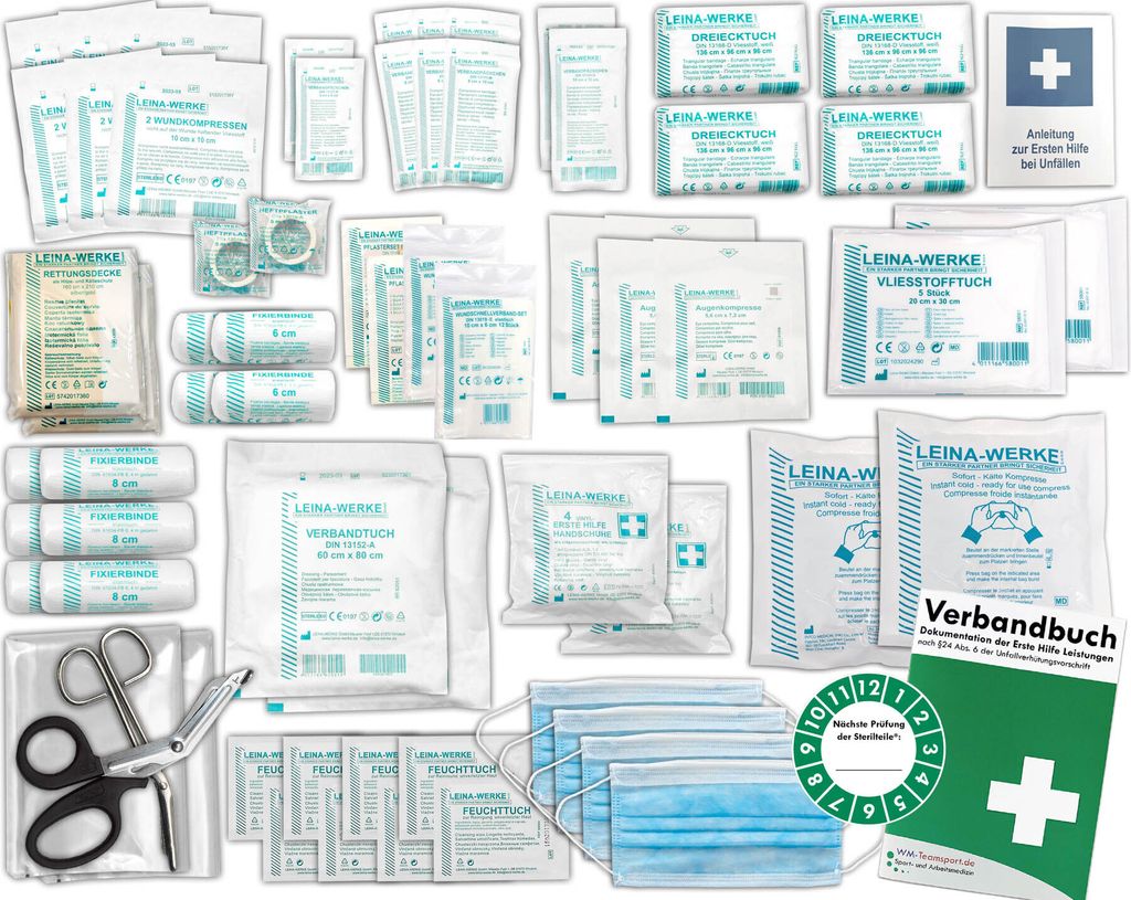Komplett-Set Erste-Hilfe nach aktueller DIN/EN 13 169 für Produktbild 