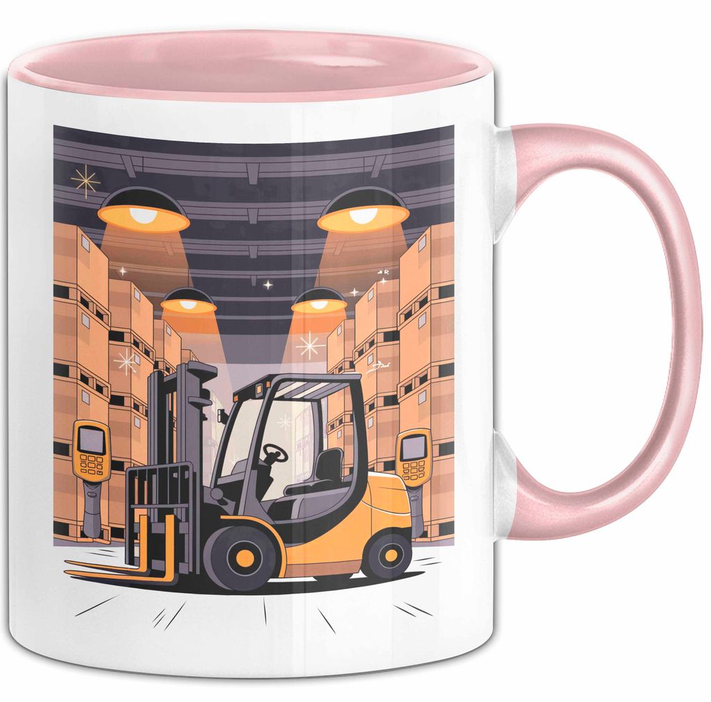 Lagerarbeiter Tasse Geschenk Lustige Geschenkidee Spruch Für Lieferketten Stars (Rosa)