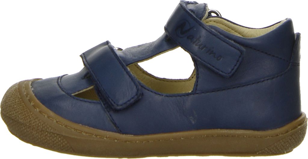 Sandale Garçon Naturino En Cuir Souple - Puffy - Semelle Antidérapante - Velcro