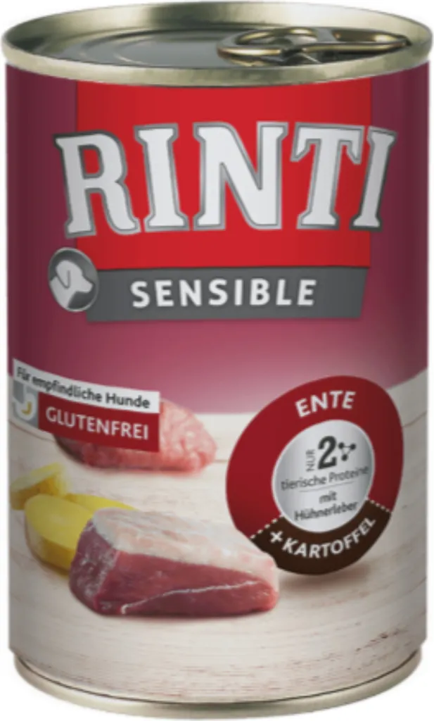 Digestion Facile : Pâtée Rinti Sensible Canard et Foie de Poulet
