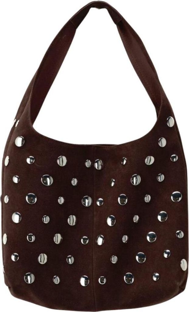 My Jewellery Shoulder bag big studs Brown .