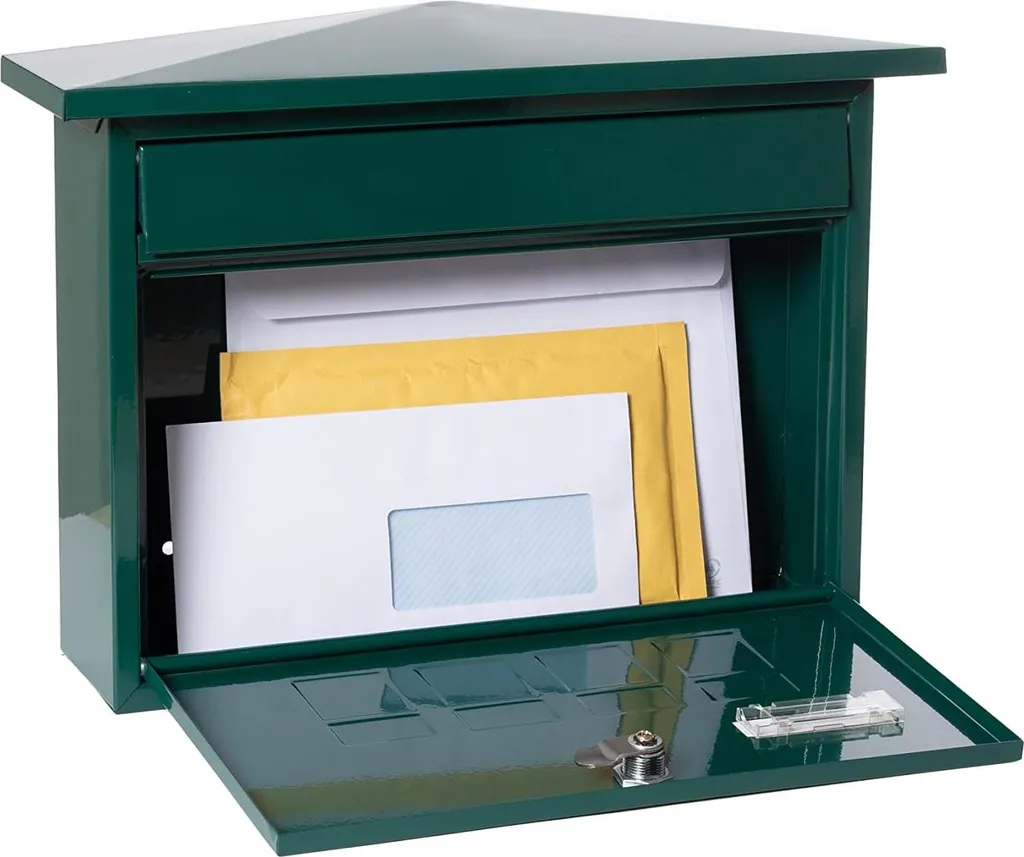 Boîte aux lettres anti-rouille Format A4 - Acier galvanisé Vert M