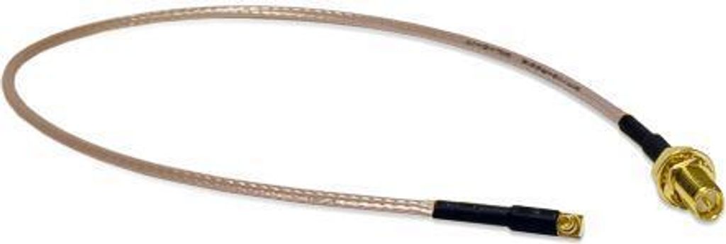 Pigtail RP-SMA-Buchse zu MMCX-Stecker, 30cm, RG316 Low Loss