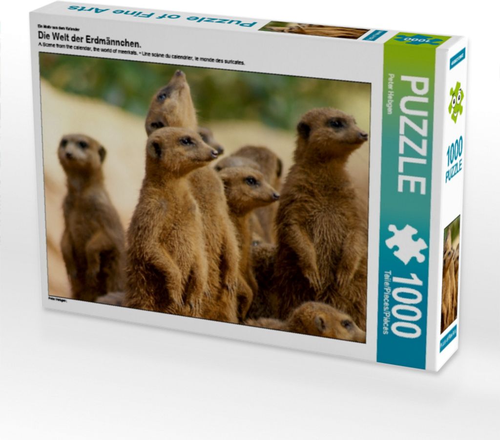 Calvendo Ein Motiv aus dem Kalender Die Welt der Erdmännchen. 1000 Teile Puzzle quer 640x480mm, Hebgen Peter; 7289586