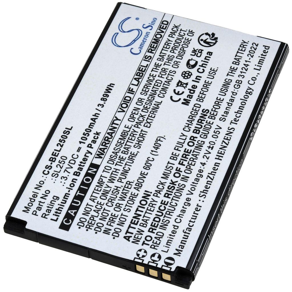 Akku passend für Handy Beafon SL250 Produktbild 