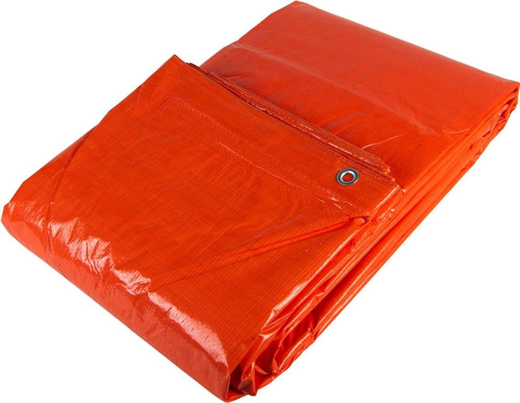 10x15 PE Gewebeplane orange 100 g/m2