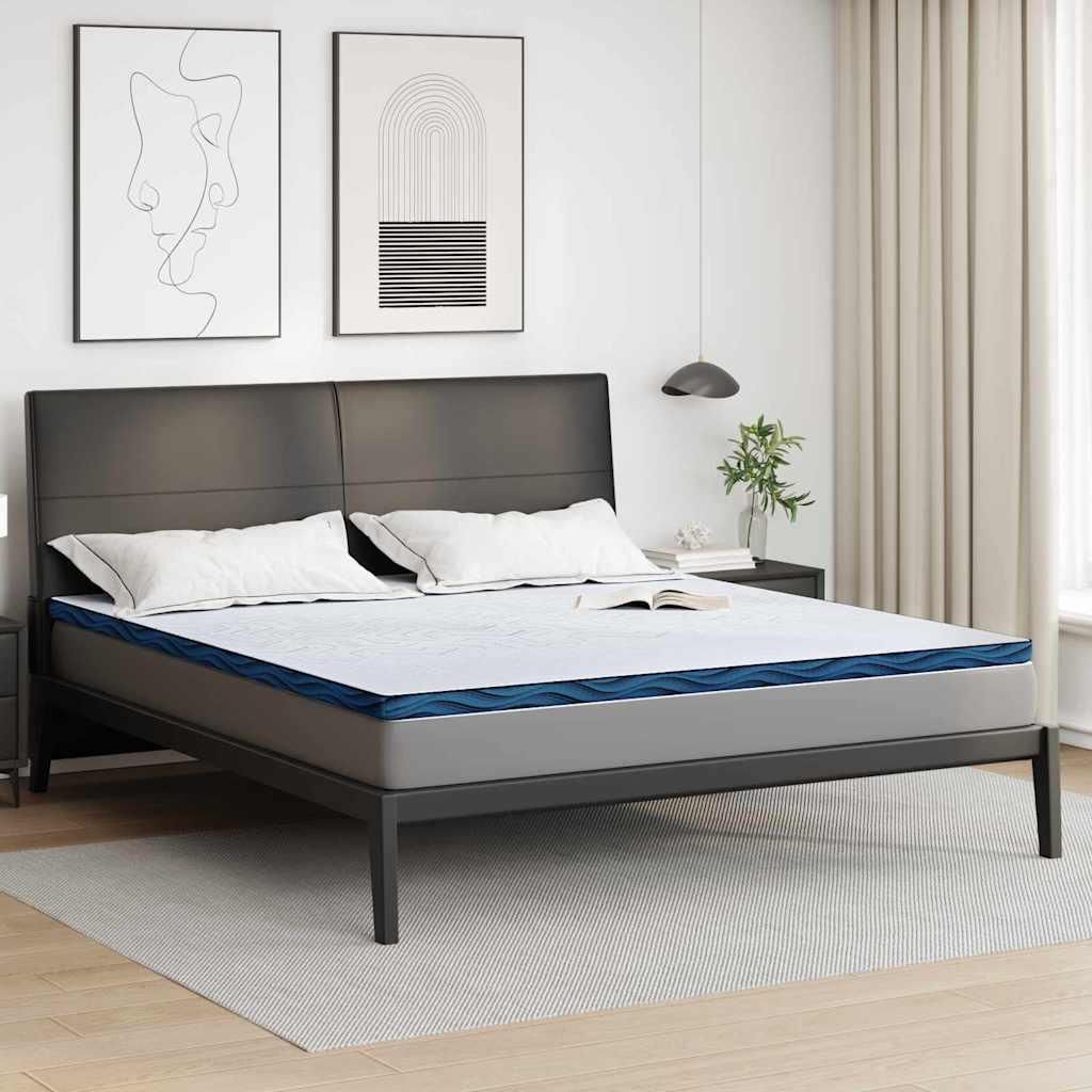 Möbel Matratzenpads Weiß und Blau 180 x 200 cm - Sonstige Matratzenschoner 4106262