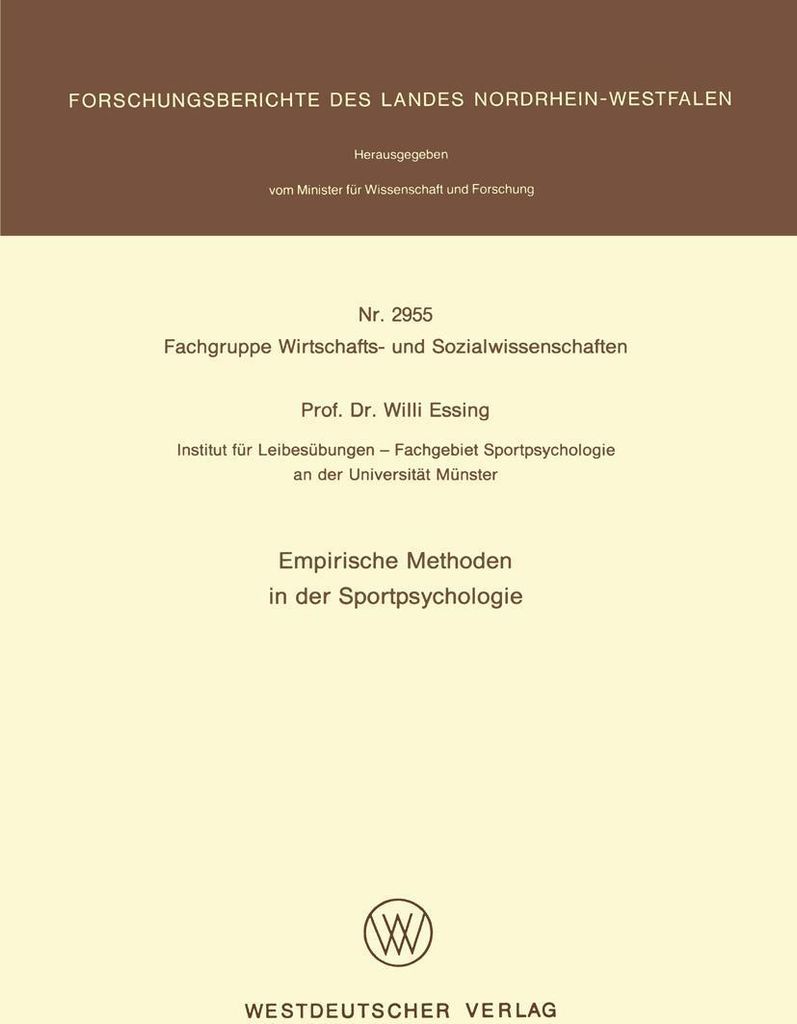 Empirische Methoden in der Sportpsychologie