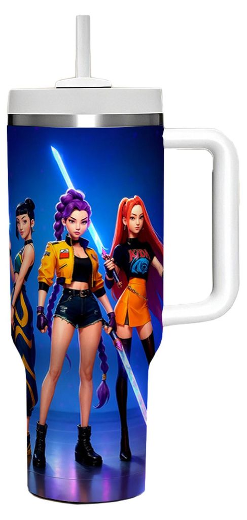 Isolierter Edelstahlbecher mit Griff, 1,2 Liter Fassungsvermögen, ideal für unterwegs, als Reisebecher oder Geschenk für Freunde und Familie.