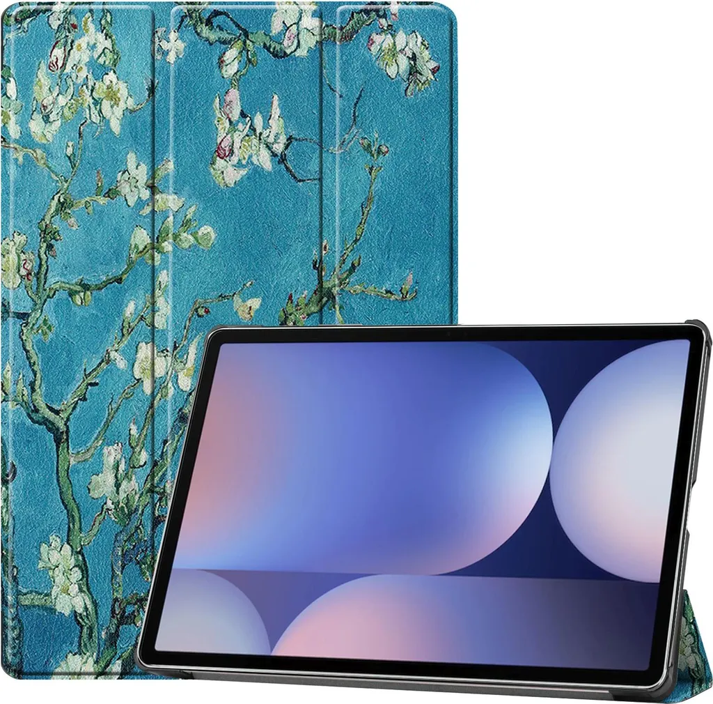 Set 2 in 1 custodia e vetro per Samsung Galaxy Tab S10 Plus Galaxy Tab S9 FE+ Plus, Galaxy Tab S9 + Plus SM-X820/X826B X610/X616 X810/X816B/X818U Custodia sottile da 12,4 pollici con funzione di supporto e funzione Auto Sleep/Wake