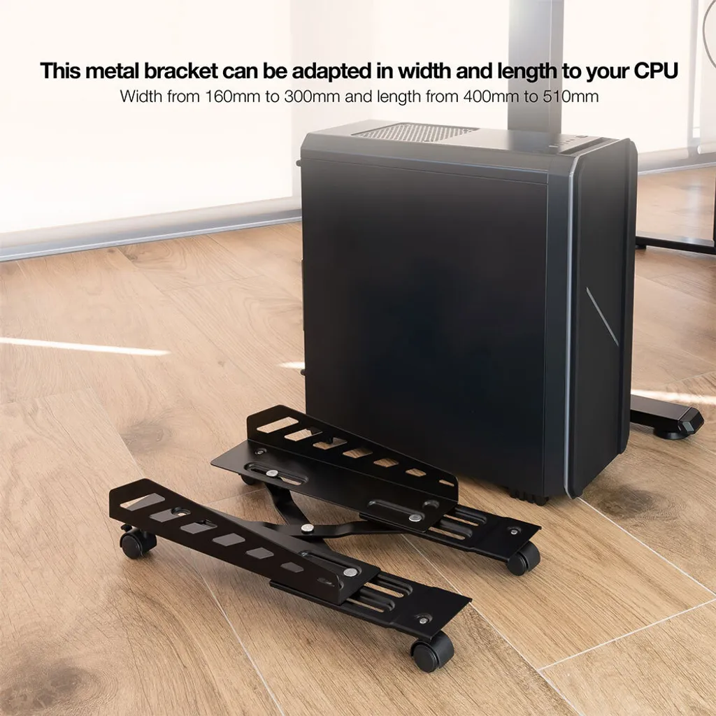 TooQ UMCS0024-B Support Unité Centrale Réglable Argenté One Size - 5