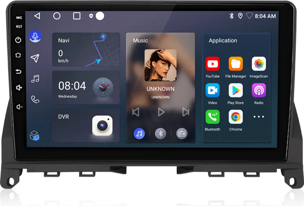 Infotainment 9" Android 13 Mercedes Benz C W204 128G DSP DAB