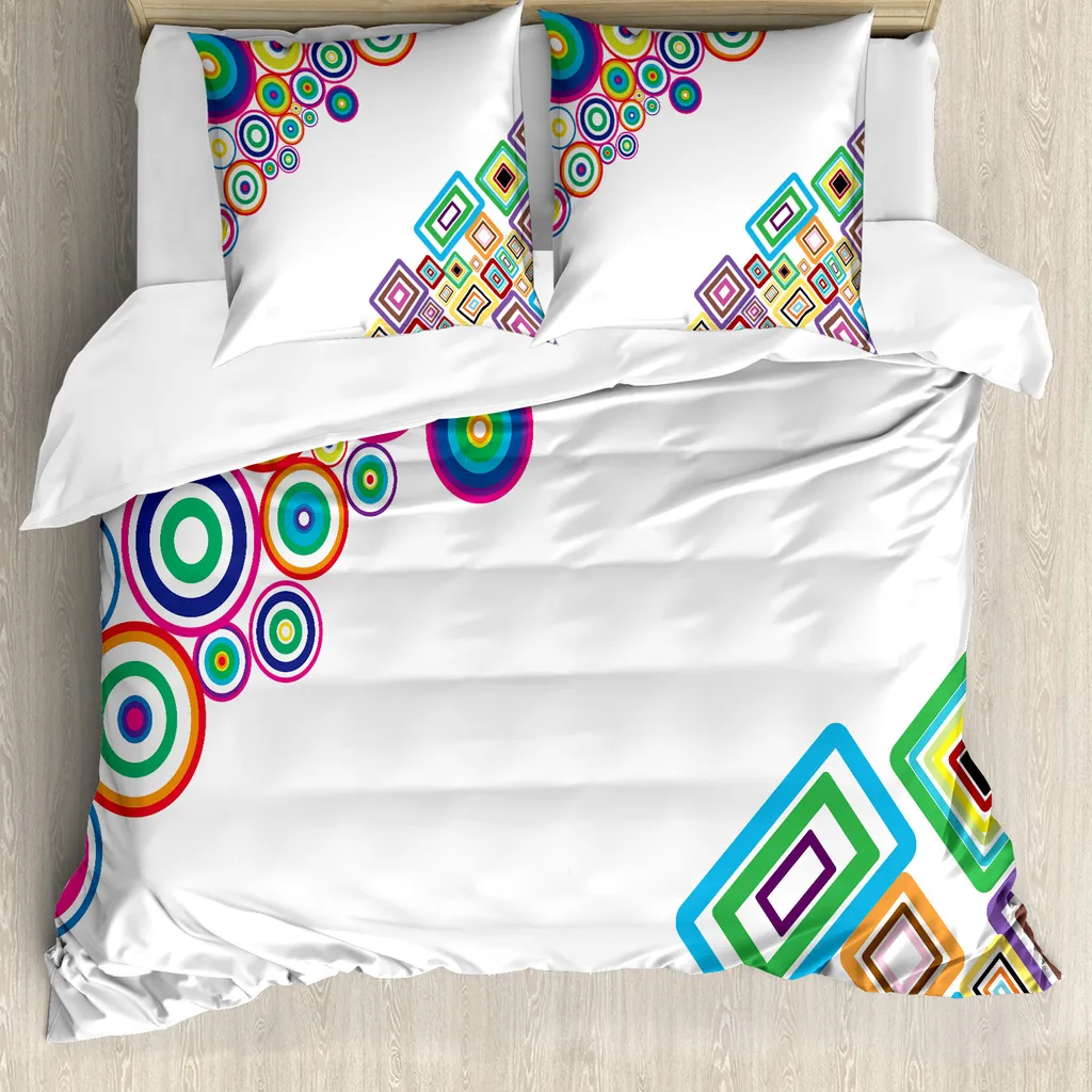 Sogno Astratto: Set Letto Abakuhaus 200x200 cm Multicolore e Sano