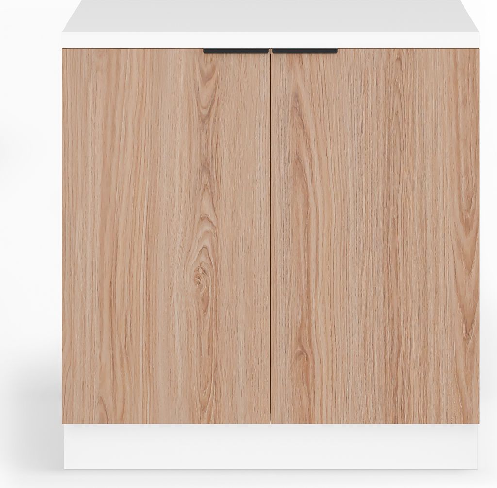 Blumfeldt Küchenschrank Mit Arbeitsplatte - Moderner Spülenunterschrank Mit 30 mm MDF, Soft-Close-Scharniere, Verstellbare ABS-Füße, Melaminbes...