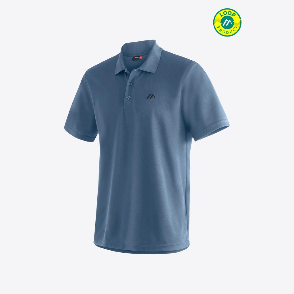 MAIER SPORTS Ulrich He-Polo 1/2 Arm ensign blue XXL