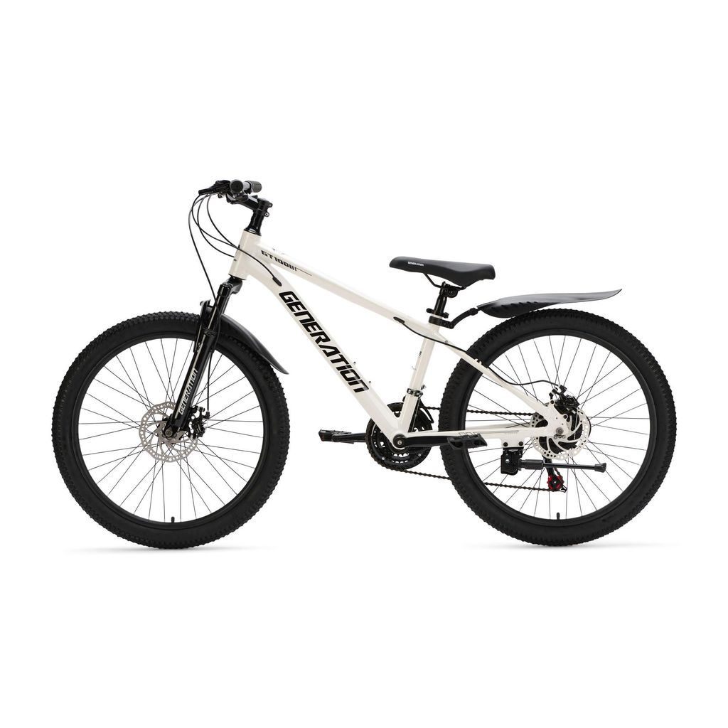 Generation GT100 24 Zoll Weiß – Kinderfahrrad mit Schutzblechen