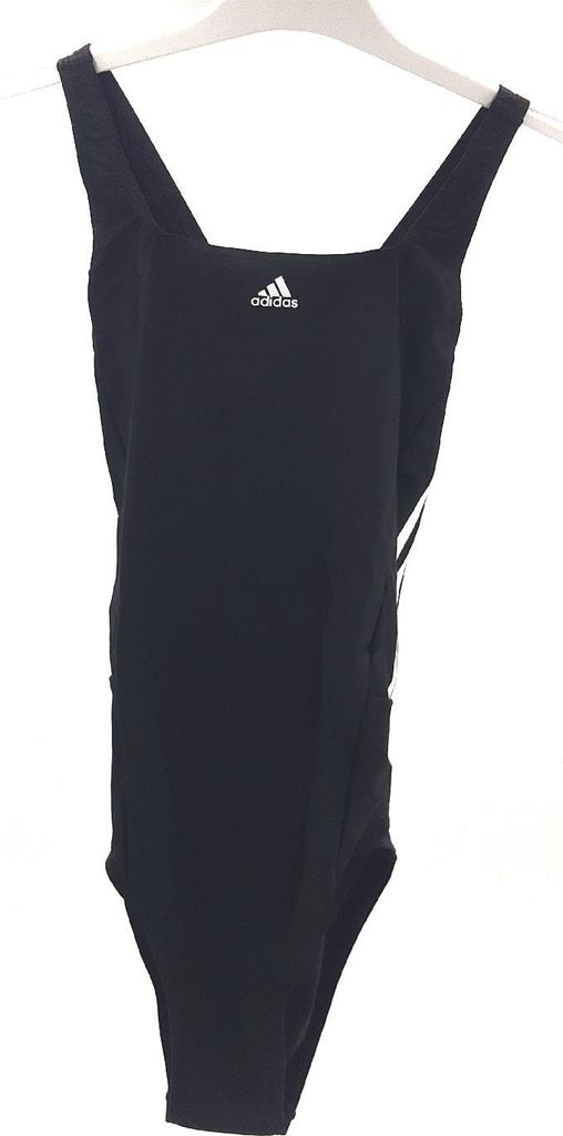 adidas Damen Mid 3 Stripes Badeanzügo SchwarzWeiß 38 Produktbild 