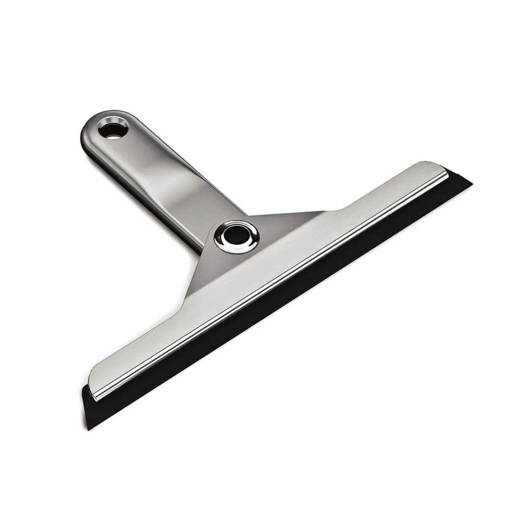 Raclette de douche inox pliable en zinc et aluminium anodisé BT1071