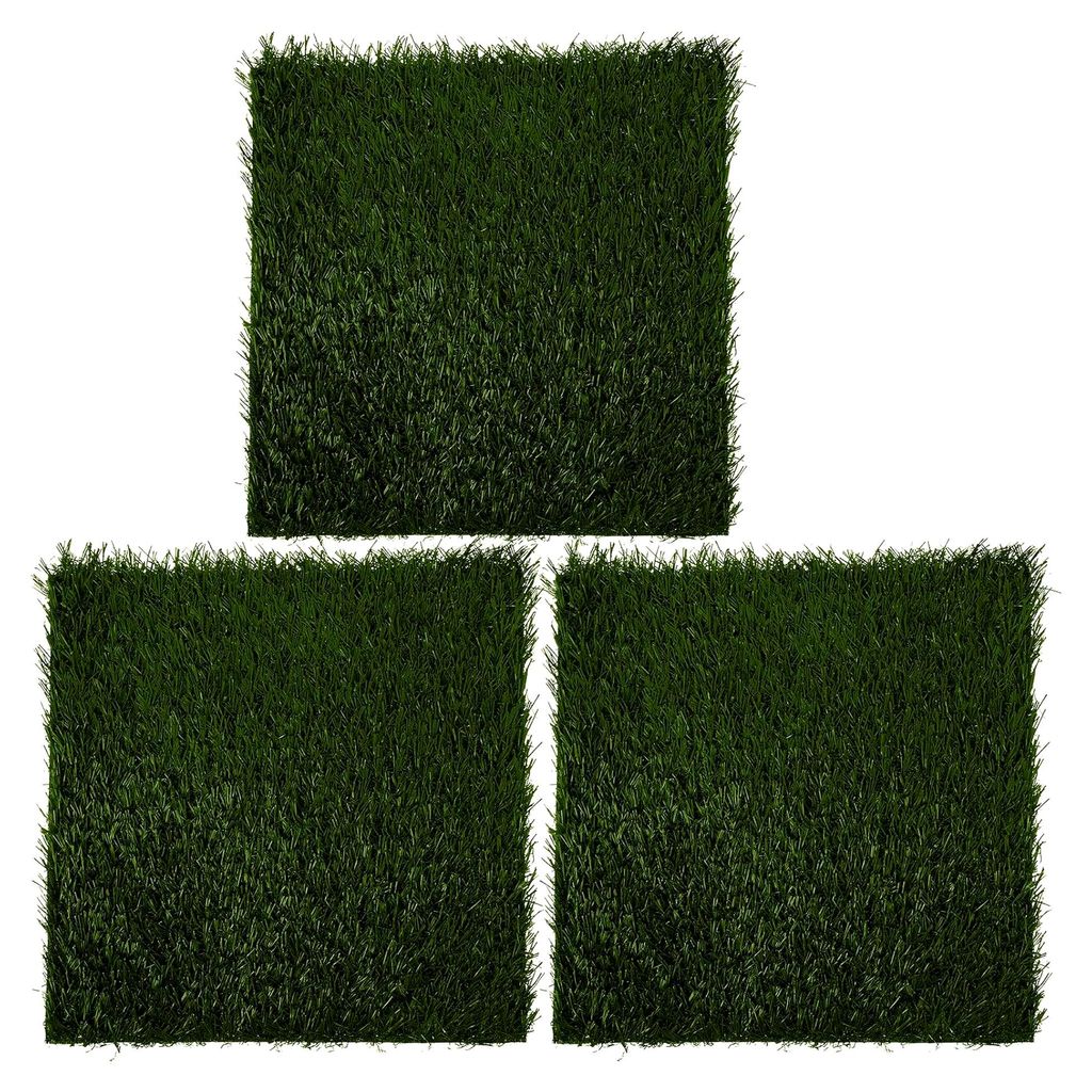 3 Stück Künstliche Gras Nistpolster für den Hühnerstall, Waschbare und Wiederverwendbare Legeboxeinlagen, Rutschfeste Nestmatten für Sichere E...