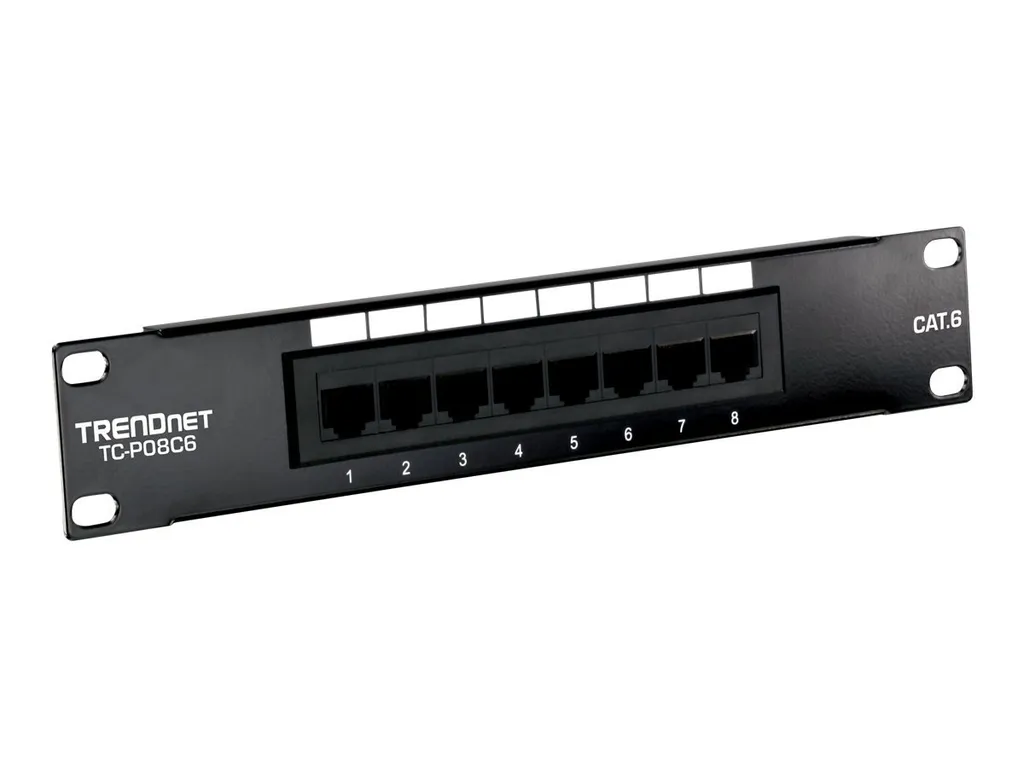 Solution câblage propre avec ce Patchpanel 8 ports Cat6 TRENDnet 10" - 7