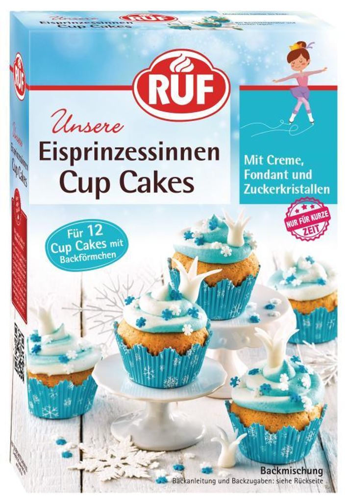 RUF Eisprinzessinnen Cup Cakes Backmischung Produktbild 