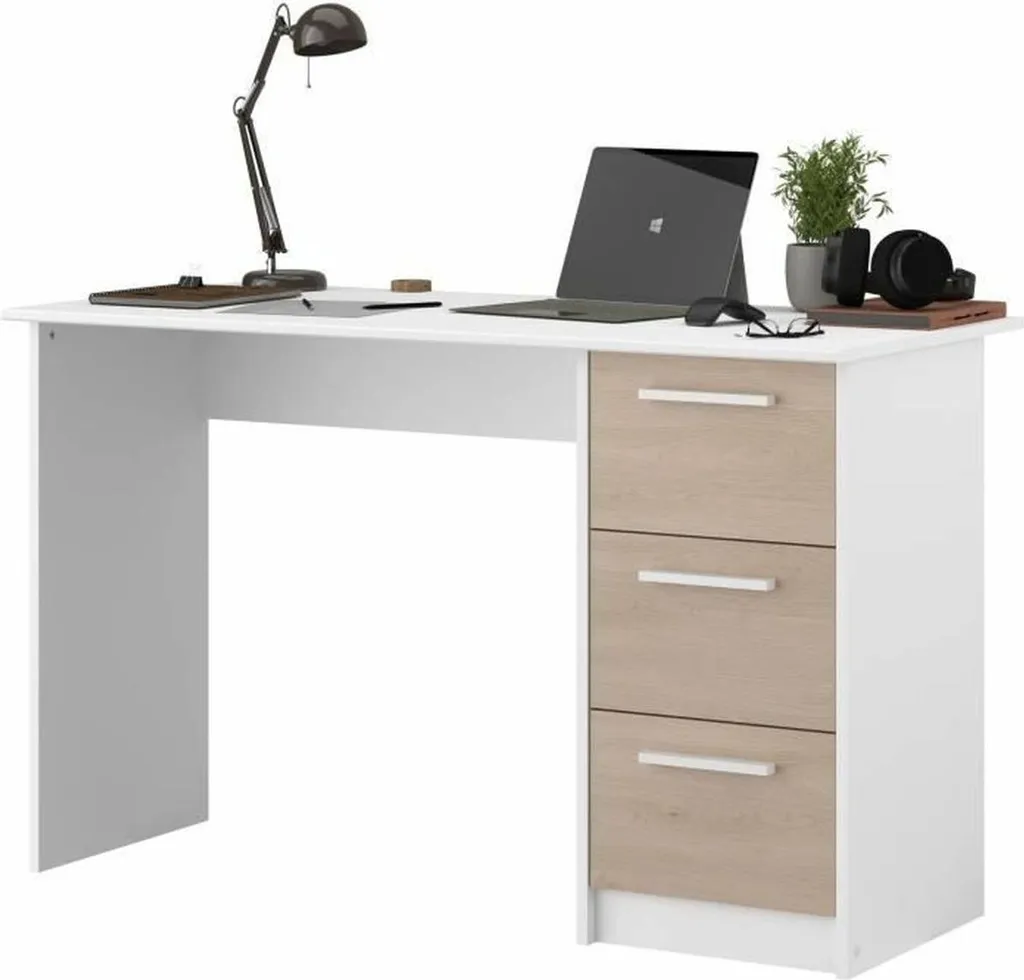 Bureau gain de place Parisot Essential 121x55 cm pour petits espaces