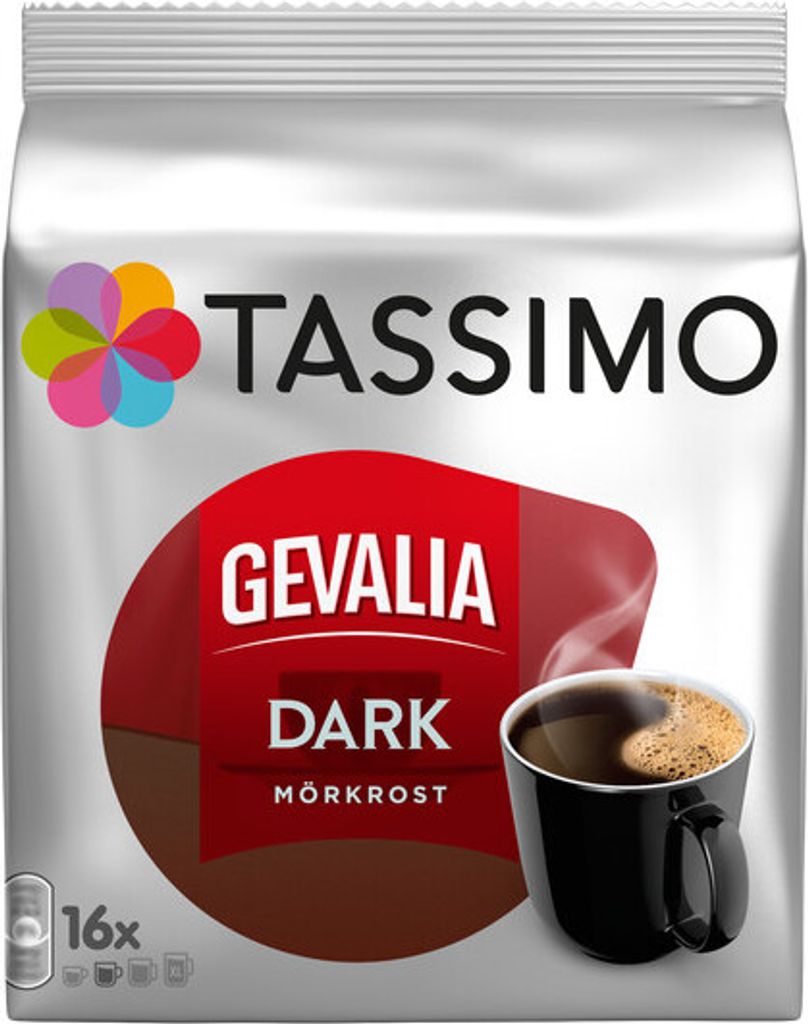 Tassimo Gevalia Dark Mörkrost, Kaffee, 16 Kapseln, =16 Getränke
