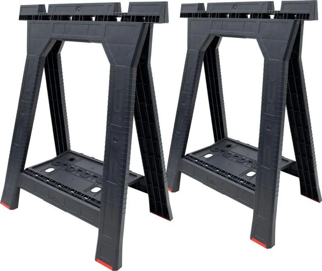 Pack de 2 Tréteaux QBRICK System pliables pour établi et table de travail