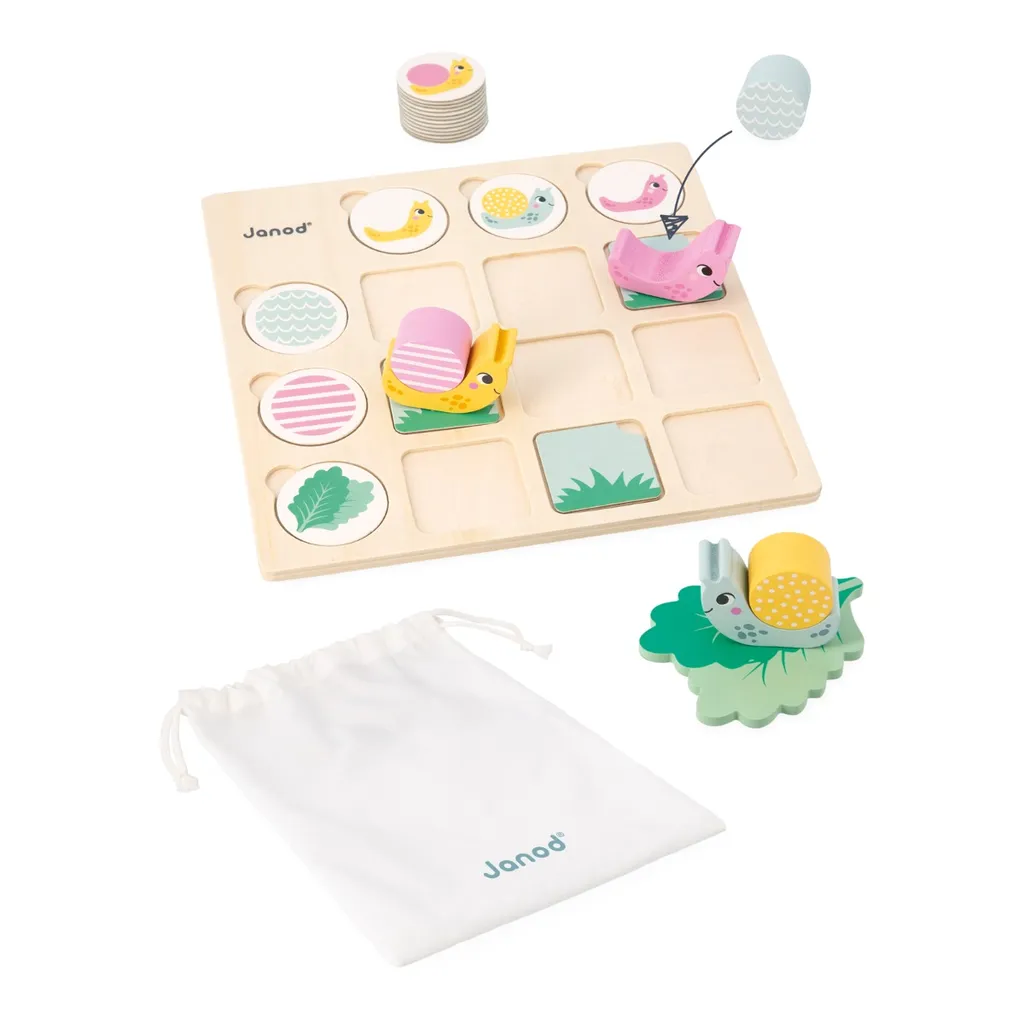 Jeu de Société Éducatif Janod : Raisonnement Logique avec Escargots