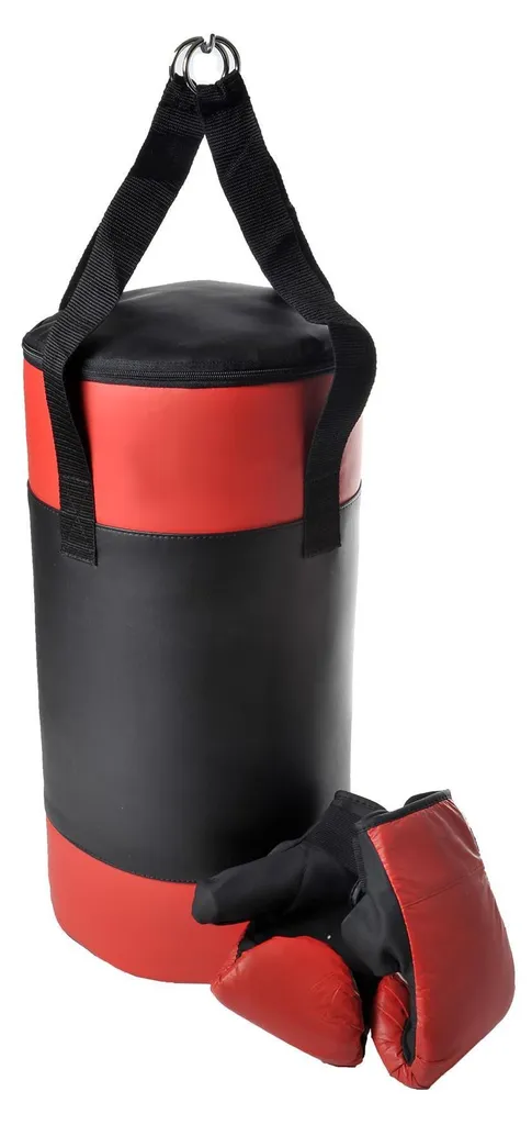 Kit sac de frappe suspendu 7kg et gants de boxe 12 oz pour fitness