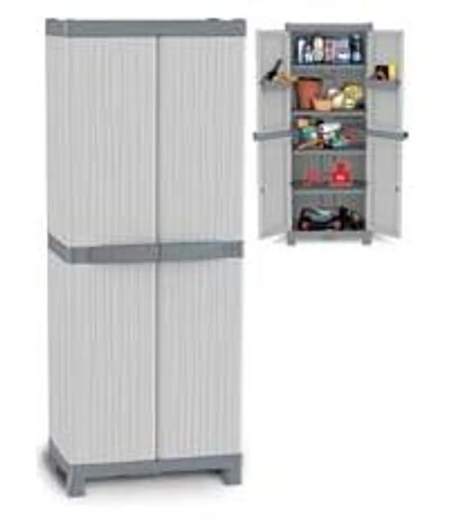 Meuble de rangement bas 2 portes Wave Base 2700 Terry gris multi-usage - 2