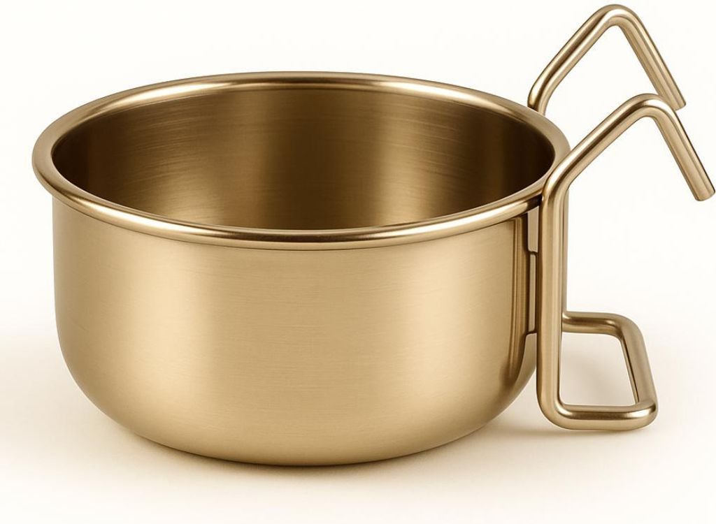 Edelstahl-Futterspender Xs Hängend - 150Ml Für Kleintiere