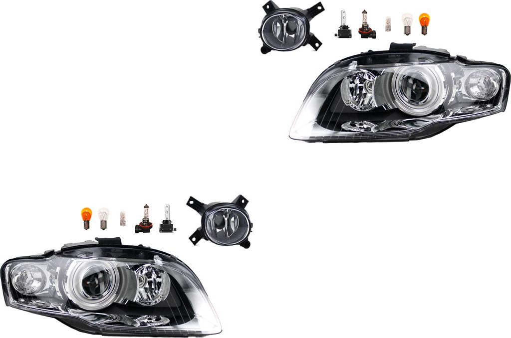 Johns, Scheinwerfer Osram Xenarc Night Breaker Laser Satz passend für Audi A4 8E Nebel 8E0941029BM 8E0941003BM 8E0941030BM 8E0941004BM 8E0941699C...