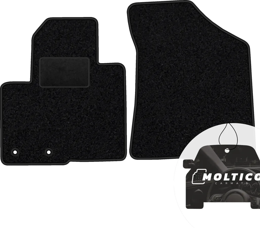 Tappetini Auto Velour Hyundai Santa Fe III 2012-2018 | Set 2 Pezzi Nero