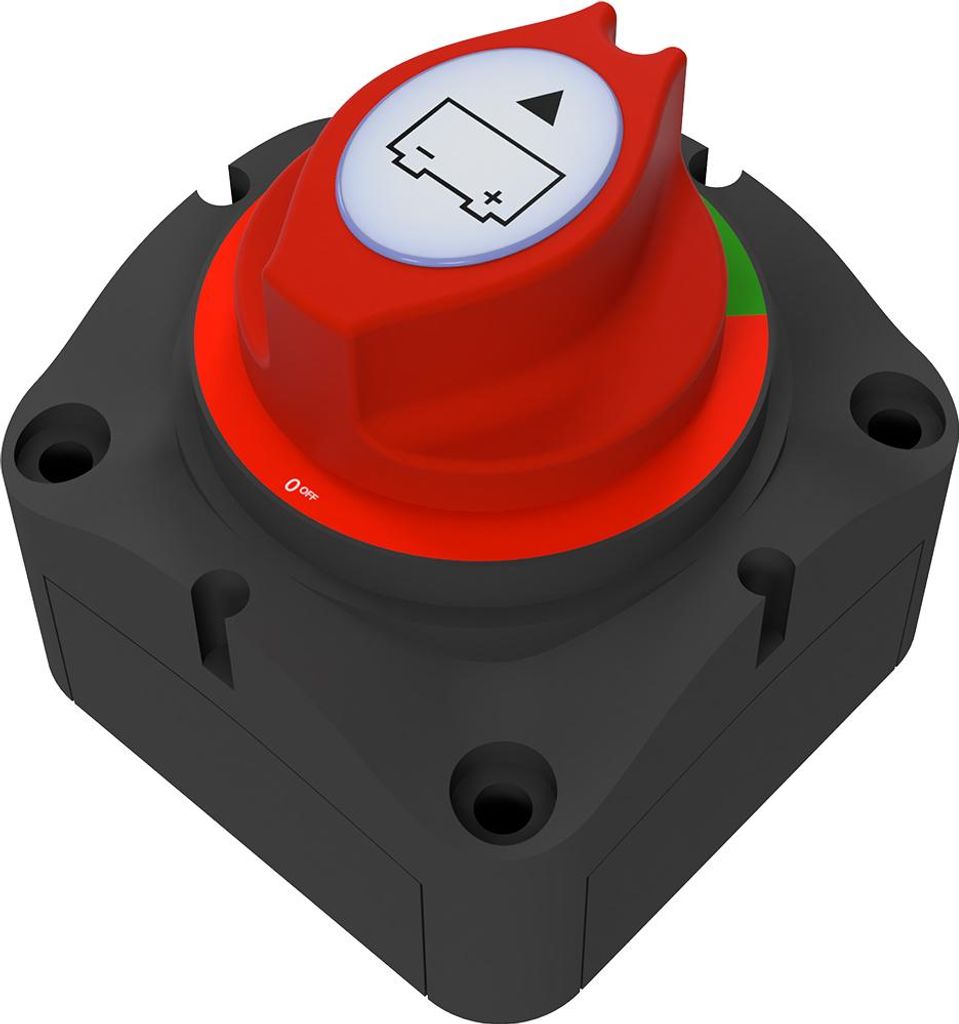 Offgridtec Batterietrennschalter 12V 24V 48V 275A M10 Schraubanschluss