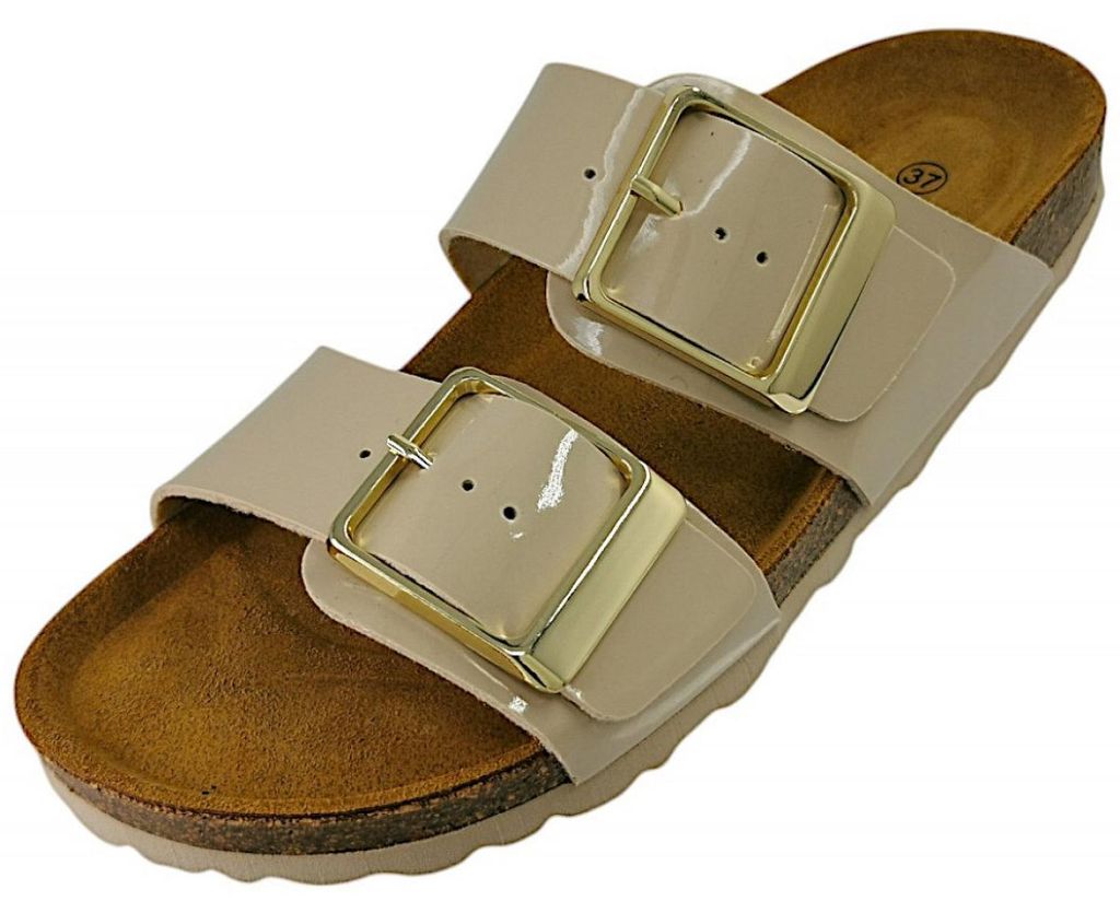 Dr. Stark Damenschuhe Pantoletten Fußbett Beige Freizeit, Schuhgröße:40 EU